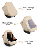 Metplus 2-in-1 Baby Car Seat Canopy, Multi Use Privacy Sun Shade, Protect Baby's Safety with Style, Infant Carrier Covers for Boys & Girls by TinyTreasures Baby Boutique