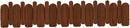 Wall Mounted Piano Key Hanger | Flip Style Hook | Entrance Wall Art Hook, Made of Oak Wood (3 Times Painted, 4 Times Polished) (Arc Walnut, 10Hooks) by CozyNest Decor
