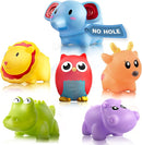 Hely Cancy Infant Bath Toys for 18 Months - No Hole Animal Bathtub Toys, Baby Bath Tub Toys by TinyTreasures Baby Boutique