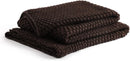 YnM Chunky Cotton Knit Throw Blanket, Cable Knit Throws for Bed Couch Sofa, Comfy & Relaxing, Decorative Piece for Farmhouse Modern Boho Rustic Scandinavian Chic Vibe, Chocolate Brown 60x80 Inches by CozyNest Decor