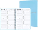 TREES Hourly Daily Planner Undated with To-Do List, Meals, Notes,Appointment Planner Book 10" x 7.3", Flexible PVC Cover,Twin-Wire Binding by TinyTreasures Baby Boutique