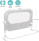 Baby Bed Rail Guard for Toddlers - 35.1" Toddler Bed Side Rails for Crib, Twin, Full, Queen Bunk Size Bed Swing Down Bedrail Extral Tall Child Safety Side Railing Guards for Kids by TinyTreasures Baby Boutique