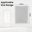 self Adhesive Curtains Portable Blackout Curtain Simple and Easy to Install Bedroom Window Thermal Lnsulated Kitchen Room Darkening Black Small Drapes, 59" W X 84" L, White, 1 Panel by TinyTreasures Baby Boutique