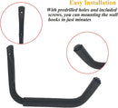 Kayak Hook Heavy Duty Kayak Wall Mount for Indoor Storage Space-Saving Kayak Storage Rack Soft Padded Garage J-Hook Wall Hanger for Bikes Kayak and Hanging Ladders 4pcs by GreenHaven Gardens