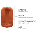 Baby Lounger - Snuggle Cozy Me Infant Lounger for Newborns | Breathable & Soft, Portable Awake-Time Pad, Essential Baby Gift- Orange (Lounger Cover Included) by TinyTreasures Baby Boutique