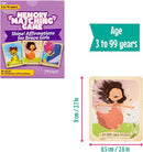 Menique Shine Memory Matching Game – 80 Cards (40 Pairs) with Positive Affirmations for Brave Girls – Motivational & Mindful Matching Game for Confidence and Self-Love by TinyTreasures Baby Boutique