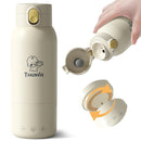 Portable Bottle Warmer for Travel, Removable Bottle Warmer for Formula, Breast Milk & Water, 17oz Large Capacity Baby Milk Warmer with Fast Heating, Baby Bottle Warmer On The Go for Outdoor by TinyTreasures Baby Boutique