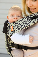 Beco Gemini Baby Carrier Newborn to Toddler - Front, Back and Hip Seat Carrier, Baby Carrier Backpack & Baby Front Carrier with Adjustable Seat, Ergonomic Baby Holder Carrier 7-35lbs (Jade Leopard) by TinyTreasures Baby Boutique