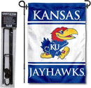 College Flags & Banners Co. Kansas Jayhawks Garden Flag with Stand Holder by GreenHaven Gardens