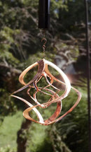 Red Carpet Studios Cosmix Copper Double Wind Sculpture, Small (31058), 14 Inch by GreenHaven Gardens