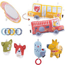 Yookidoo Baby Gym Urban Lay to Sit-Up Playmat. 3-in-1 Newborns Activity Center with Tummy Time Toys, Pillow & Infant Miror. 0-12 Month by TinyTreasures Baby Boutique