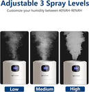 Large Humidifiers for Bedroom, 9L/2.5Gal Ultrasonic Cool Mist, Easy Clean with 350ML/H Large Mist Speed, Quiet Tower, Suitable for Kids Room Plant Yoga (White) by TinyTreasures Baby Boutique