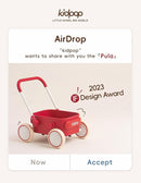 Kidpop PULA 2-in-1 Push and Pull-Along Wagon, Baby Push Walker for First Learner from 7 Month to 4 Year, One Year Birthday Gifts, Sturdy and Safe, Indoors and Outdoors (Purple) by TinyTreasures Baby Boutique