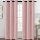 H.VERSAILTEX Blackout Curtains for Bedroom Thermal Insulated Room Darkening Living Room Curtains 84 Inch Long Grommet Privacy Protection Window Curtain Panels/Drapes for Nursery, 2 Panels, Baby Pink by CozyNest Decor