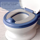 Potty Training Toilet, Realistic Potty Training Seat, Toddler Potty Chair with Soft Seat, Removable Potty Pot, Toilet Tissue Dispenser and Splash Guard, Non-Slip for Toddler& Baby& Kids by TinyTreasures Baby Boutique