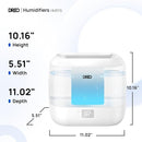 Dreo Smart Humidifier, Cool Mist Humidifiers for Bedroom, Quiet 4L Top Fill Ultrasonic Humidifiers for Home Office Plant & Baby with Nightlight, LED Display, 36H Runtime, APP/Voice Control, HM311S by TinyTreasures Baby Boutique