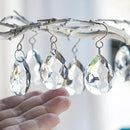 10pcs 38mm Clear Crystal Teardrops Chandelier Parts,Chandelier Crystal Prisms Pendants with Hook,Hanging Crystals for Lamp Window Christmas Tree Decoration Suncatcher by GreenHaven Gardens