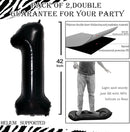 GOER Black Foil Balloons Number 1,Huge Number Balloons for 1st Birthday Party Supplies Anniversary Decorations (3 pcs,42 inch,32 inch,16inch) by TinyTreasures Baby Boutique
