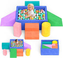 Lischwert Foam Climbing Blocks for Toddlers, Soft Play Ball Pit, Baby Climbing Blocks Soft Play Climbing for Toddlers with Foldable Block and Tunnel Indoor Climbing Toys for Toddler 1-3 by TinyTreasures Baby Boutique
