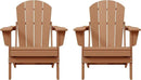 Westin Outdoors Laguna WO Home Furniture Adirondack Chair 2 PCS Set Outdoor Folding Patio Chair for Bon Fire Pit Garden Lawn Backyard Lounging Relaxing (Teak) by GreenHaven Gardens