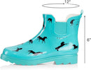 NORTY - Womens Ankle Rain Boots - Ladies Waterproof Winter Spring Garden Boot runs ½ size large by GreenHaven Gardens
