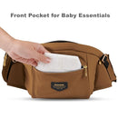 SUNVENO Baby Hip Carrier with Hip Seat, CPC-Certified, Ergonomic Infant Carrier for Newborns & Toddlers up to 45 lbs, Adjustable Waistband, Multiple Pockets, All-Season, Brown by TinyTreasures Baby Boutique