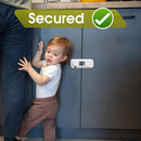 5 Pack Fridge Locks for Kids, QYESWHSR Child Proof Refrigerator Lock with Sticky Adhesive Pads, Fridge Child Locks, RV Refrigerator Door Latch, Oven Lock Safety to Keep Door Closed White by TinyTreasures Baby Boutique