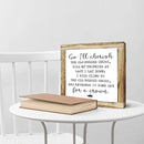 Rustic Wood Sign, So I'll Cherish the Old Rugged Cross Sign, Wooden Plaques Signs Table Decor, Small Wooden Box Signs, Inspirational Desk Decorate, Spiritual Decorate, Shelf Decoration for Home Office by CozyNest Decor