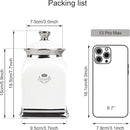 fanquare 30 OZ Cookie Jar, White Kitchen Canisters Set of 3, Farmhouse Porcelain Decorative Jars for Countertop, Ceramic Storage Jar for Coffee, Sugar, Tea Bag by CozyNest Decor