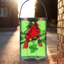Hanging Solar Lantern Outdoor Decorative Waterproof LED Solar Cardinal Lights Tabletop Lamp for Outdoor Patio Garden by GreenHaven Gardens