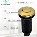 Garbage Disposal SinkTop Air Switch Kit with Long Button,Brass Made Cover,Champagne Bronze by CozyNest Decor