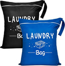 2 Pcs Large Travel Laundry Bag - Waterproof Wet Dry Washable for Dirty Clothes, Bathing Suit, Workout, Gym, Swimming, Yoga by TinyTreasures Baby Boutique