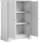 ChooChoo Bathroom Floor Cabinet, Modern Bathroom Storage Cabinet with 2 Doors and Adjustable Shelves, Freestanding Cupboard for Living Room, White by CozyNest Decor