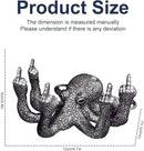 Octopus Statue,Middle Finger Desk Decor,Home Office Decor,Cute Room Decor,Funny Gifts,Various Fish Tank Decoration (Black) by GreenHaven Gardens