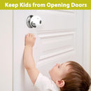 Child Proof Door Knob Covers 6 Pack Door Knob Safety Cover for Kids to Keep Kids from Opening Doors Baby Proof Door Knob Covers 2.7 Inch Large Diameter Child Safety Door Knob Cover Fit More Round Knob by TinyTreasures Baby Boutique