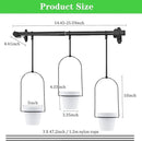 DOUBFIVSY Hanging Planters for Indoor Plants Plant Hanger, Adjustable Hanging Window Planter Hanging Wall Planter for Garden, 25in Plant Shelves Metal Holder Rod with Pots (Black) by GreenHaven Gardens