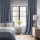 MIULEE Stone Blue Back Tab Blackout Curtains 108 Inch Long 2 Panels Set for Bedroom, Rod Pocket/Pinch Pleat Extra Long Thermal Insulated Living Room Darkening Pleated Light Blocking Drapes by TinyTreasures Baby Boutique