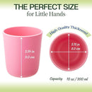 SUGARCANE Kids Cups 10 oz - 5 Pack, USDA & LFGB Certified Toddler Cups - BPA Free - Dishwasher Safe, Reusable, Unbreakable - Multi by TinyTreasures Baby Boutique