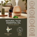 Gya Labs Holy Basil (Tulsi) Essential Oil - 0.34 Fl Oz - 100% Pure Natural Holy Basil Oil for Diffuser & Candle Making Scent by CozyNest Decor