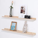 AZSKY 36 Inch Floating Shelves,Wall-Mounted Photo Ledge Shelves Set of 3,Natural Wood Shelves for Display Items What You Want,3 Same Sizes by TinyTreasures Baby Boutique