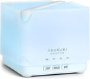 ASAKUKI Essential Oil Diffuser, Multifunctional Ultrasonic Aromatherapy Fragrant Oil Vaporizer Humidifier with Timer, Auto-Off Safety Switch, and 7 LED Light Colors, 700 ml (White) by TinyTreasures Baby Boutique