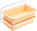 Super Ice Cube Tray 6 Cups Huge Ice Big Silicone Freezing Mold with Lid, for Soup&Meal, Prep Food Leftovers Freezer Storage Container, for Ice bath, 2Pack by TinyTreasures Baby Boutique