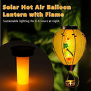 Starsoul Large Solar Hot Air Balloon Lantern with Flame Dragonfly Glass Hanging Outdoor Hot Air Balloon Solar Light Waterproof Garden Patio Yard Party Decorations by GreenHaven Gardens