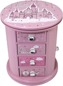Pink Princess Castle Jewelry Box for Girls & Kids - Organizer Gift by TinyTreasures Baby Boutique