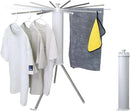 Clothes Drying Rack Tripod, Portable & Foldable Laundry Hanger Dryer - Aluminum, 12 Rods by CozyNest Decor