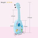 YOLOPARK 17" Kids Toy Guitar for Girls Boys, Mini Toddler Ukulele Guitar with 4 Strings Keep Tones Can Play for 3, 4, 5, 6, 7 Year Old Kids Musical Instruments Educational Toys for Beginner (Blue) by TinyTreasures Baby Boutique
