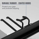 Wall Mount Tool Storage Rack, Heavy Duty Garage Storage Tool Organizer, Garden Tool Wall Hooks and Hangers, Hold Up to 350lbs Black 2Pack, AK806-Black-2Pack by GreenHaven Gardens