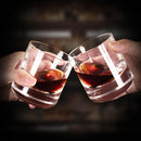 KAMMAK Crystal Whiskey Glasses Set of 2, 6.76oz Old Fashioned Glasses Stemless, Hand Blown White Cocktail Glasses, Engagement Gifts for Couples, Women, Men by CozyNest Decor