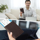 Ringsun Leather Passport Cover for Men Women, RFID Passport Wallet Case Travel Passport Holder for Family by TinyTreasures Baby Boutique