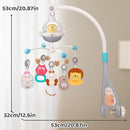 nicknack Baby Crib Mobile with Music and Light, Musical Nursery Mobile for Infants Newborn Gift 0-12 Months, Babies Bassinet Mobile with Remote Control by TinyTreasures Baby Boutique